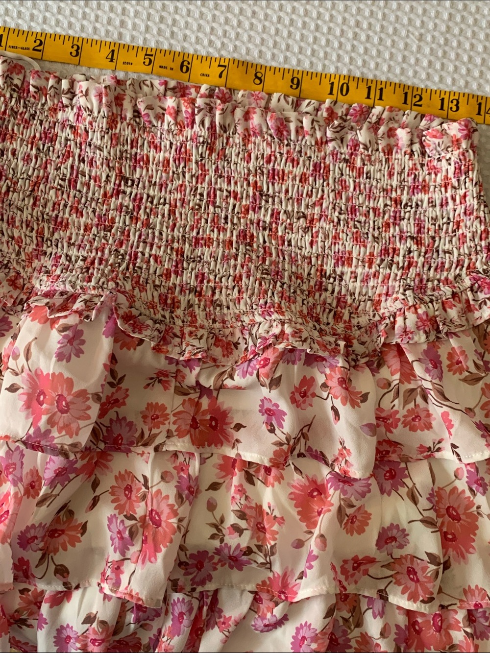 Altar'd State Pink Floral Smocked Circle Skirt - Picture 10 of 11